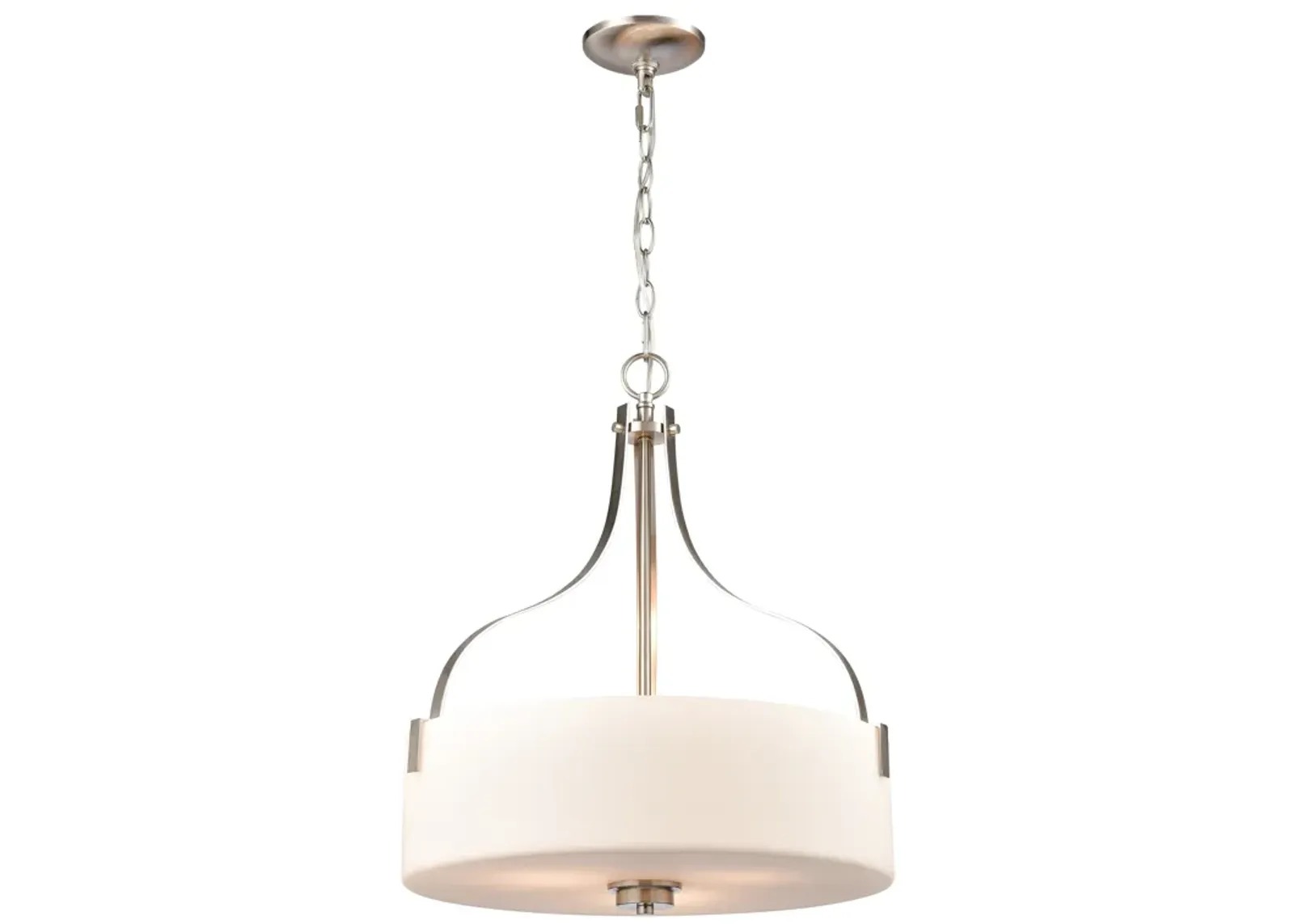 Market Square 18" Wide 3-Light Pendant - Brushed Nickel