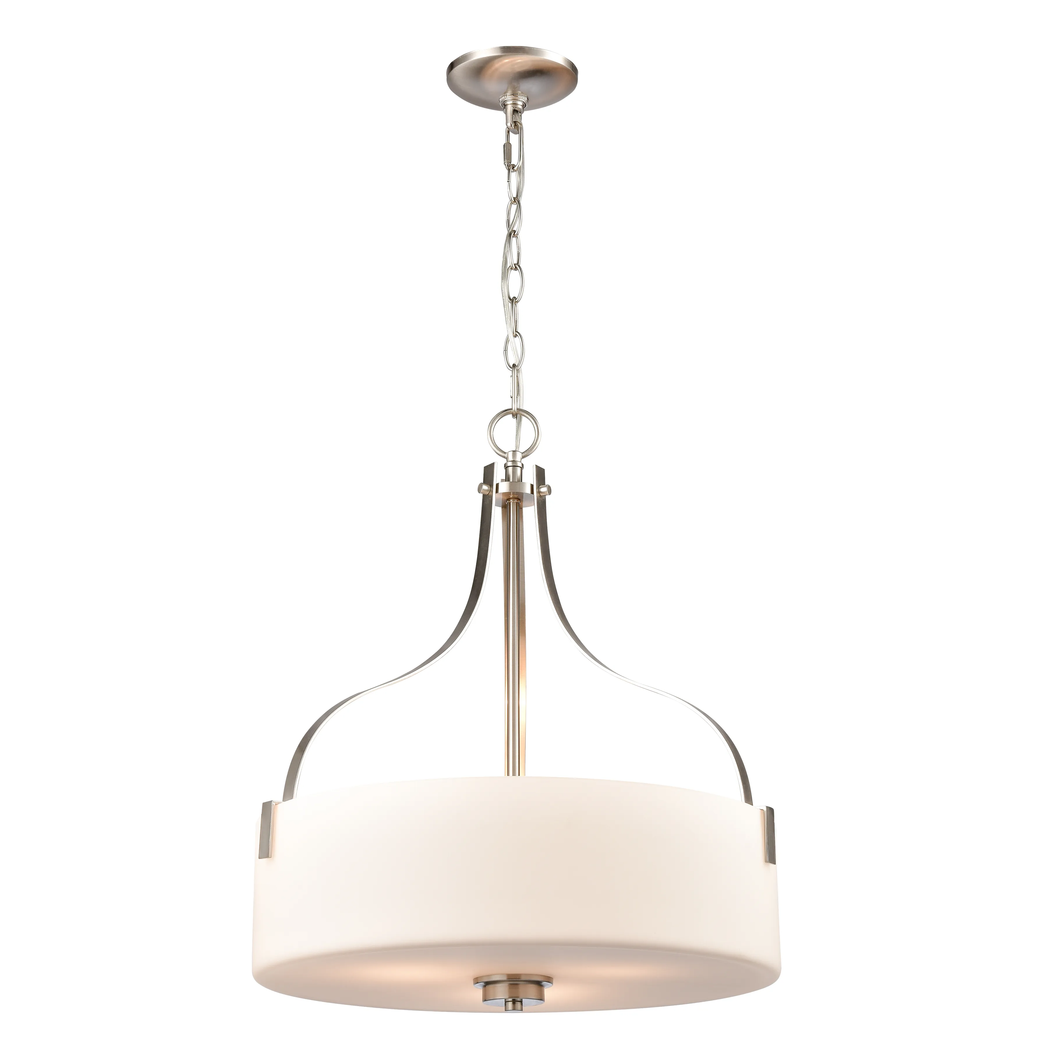 Market Square 18" Wide 3-Light Pendant - Brushed Nickel