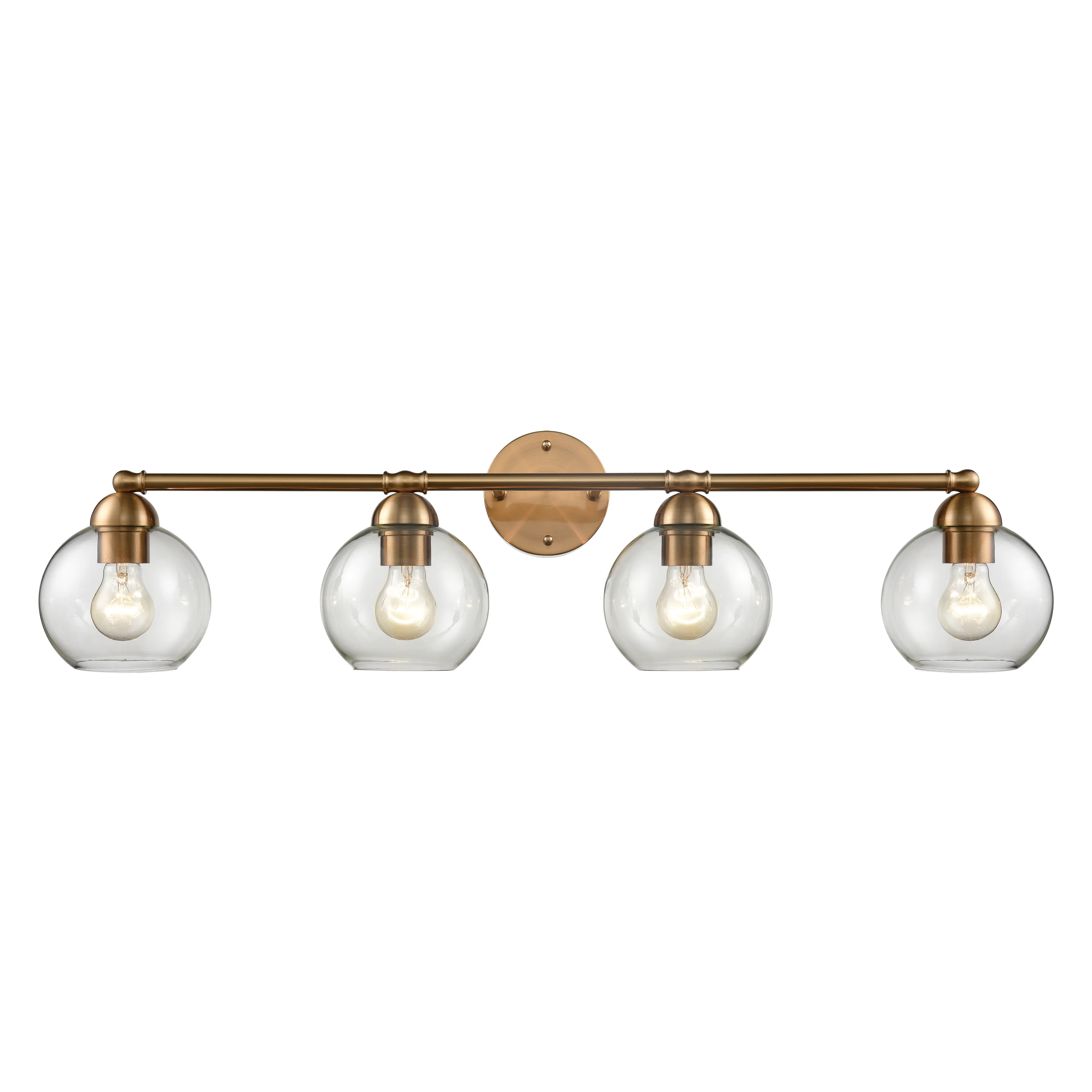 Astoria 35" Wide 4-Light Vanity Light - Satin Gold