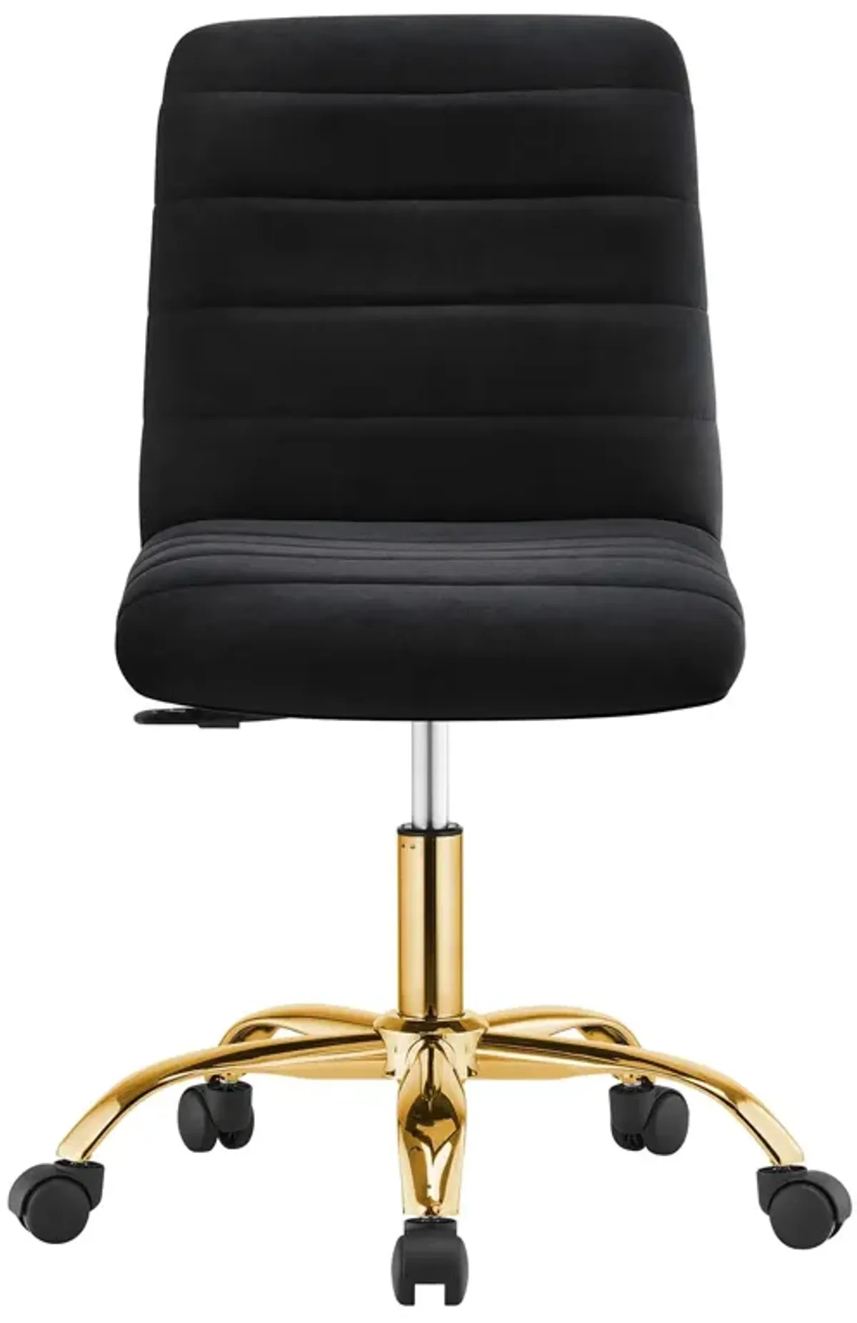 Ripple Armless Performance Velvet Office Chair