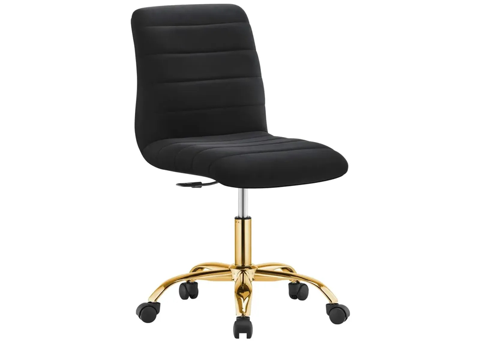 Ripple Armless Performance Velvet Office Chair