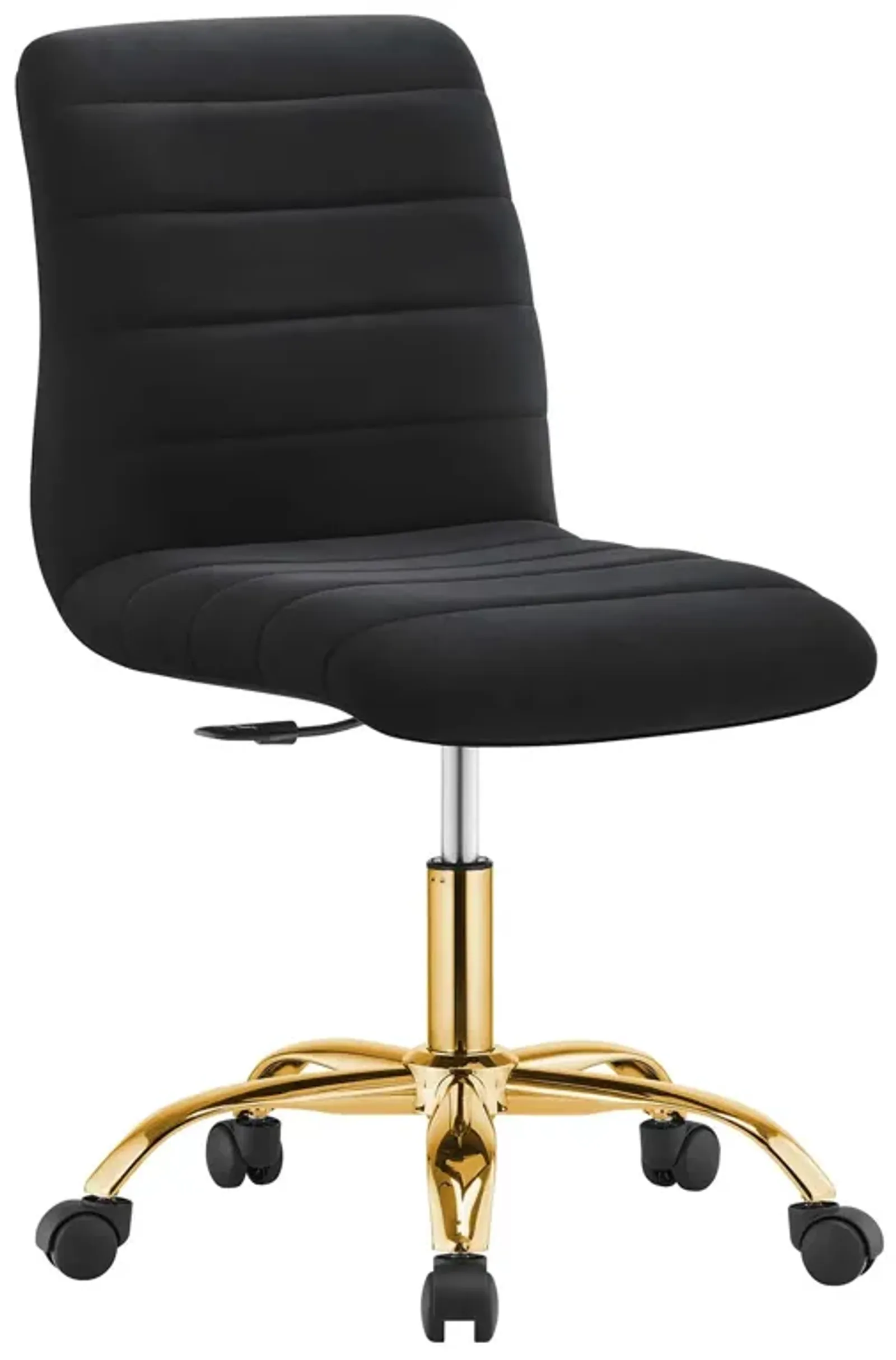 Ripple Armless Performance Velvet Office Chair