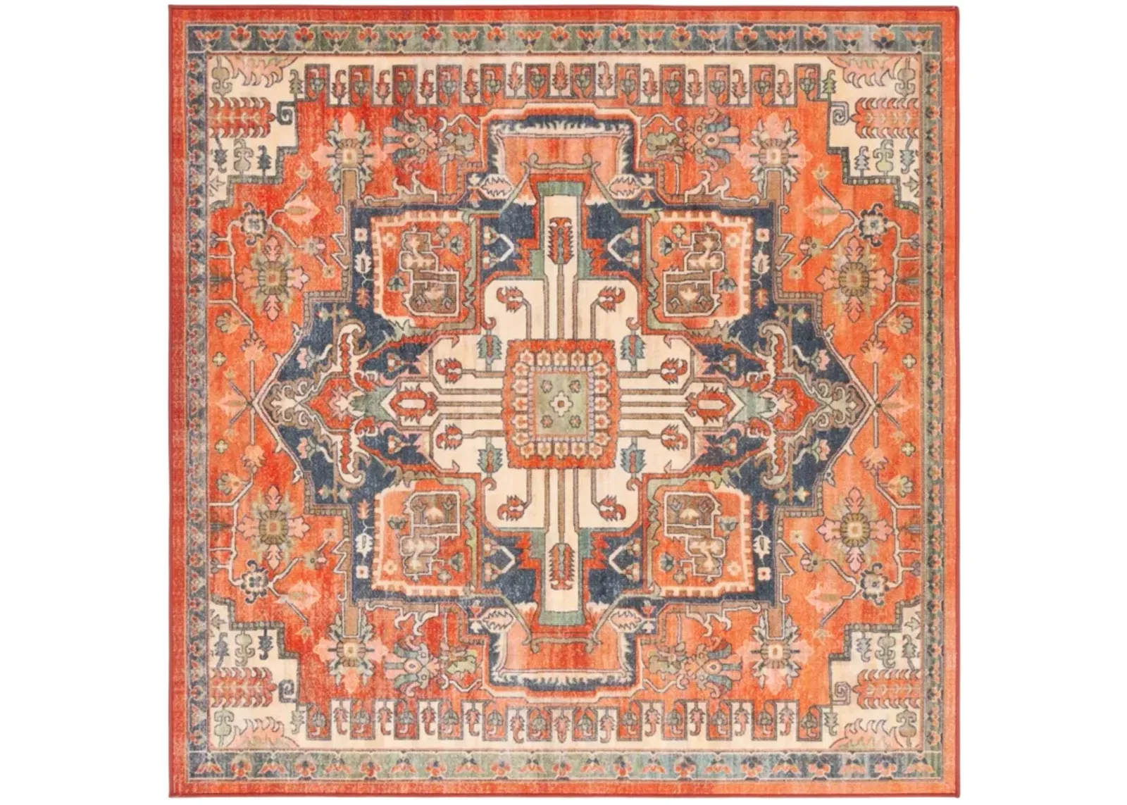 JOURNEY 100 RUST  6'-7' x 6'-7' Square Square Rug