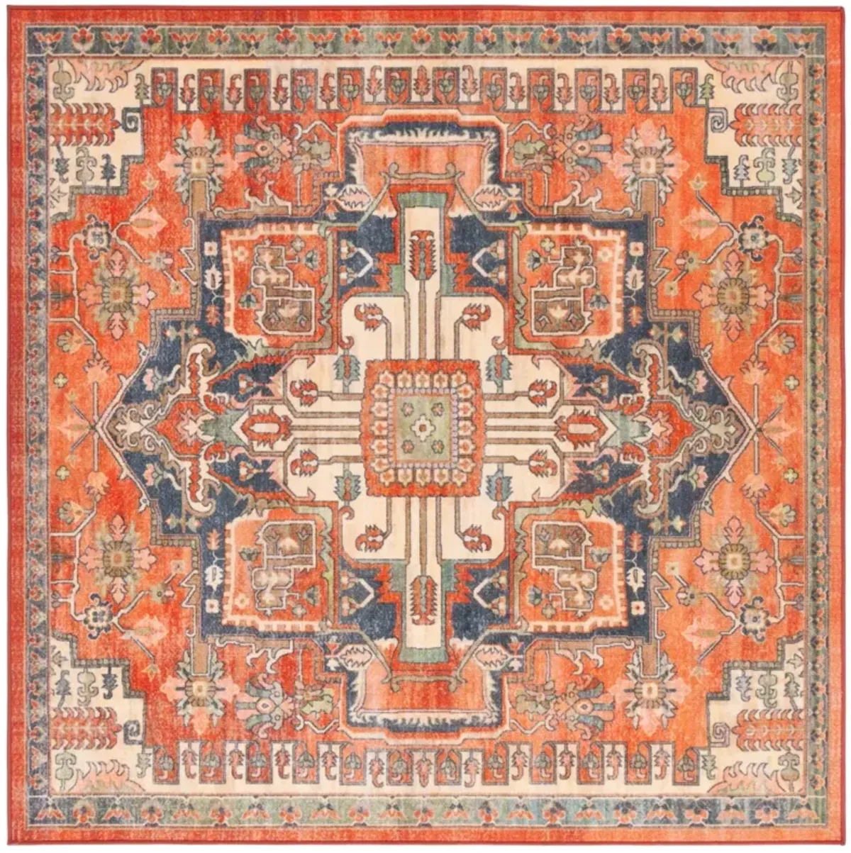 JOURNEY 100 RUST  6'-7' x 6'-7' Square Square Rug