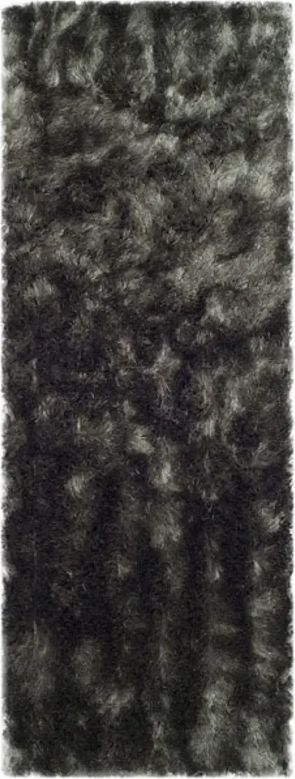 PARIS SHAG Grey 2'-3' X 6' Runner Rug