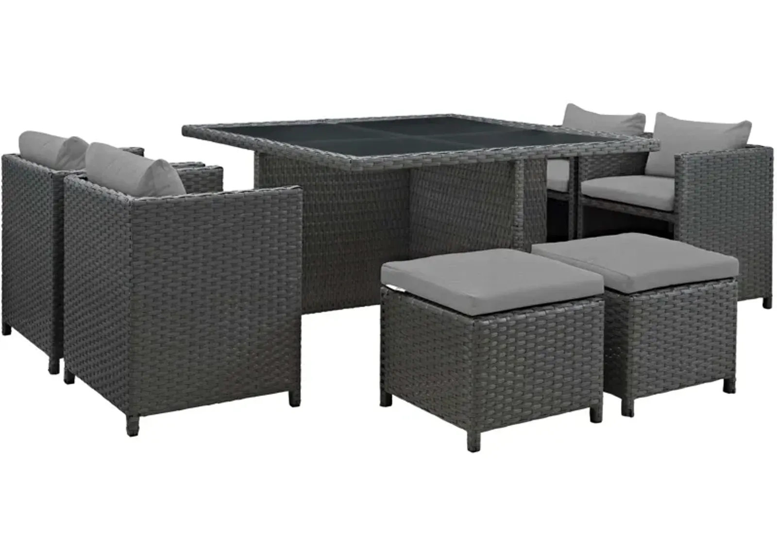 Sojourn 9-Piece Sunbrella Outdoor Dining Set