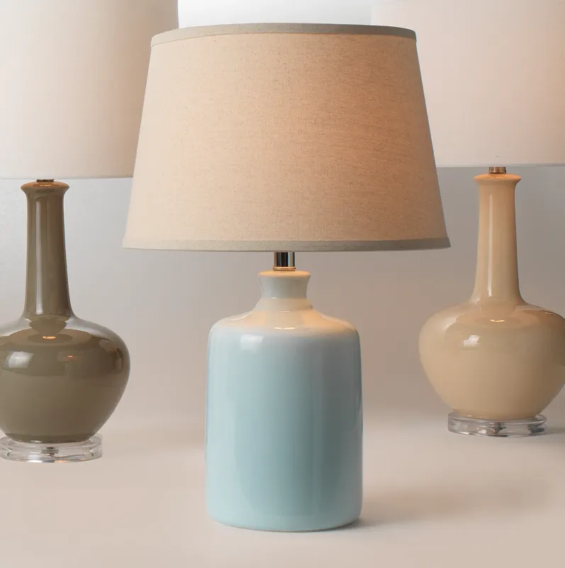 Light Blue Milk Jug Table Lamp