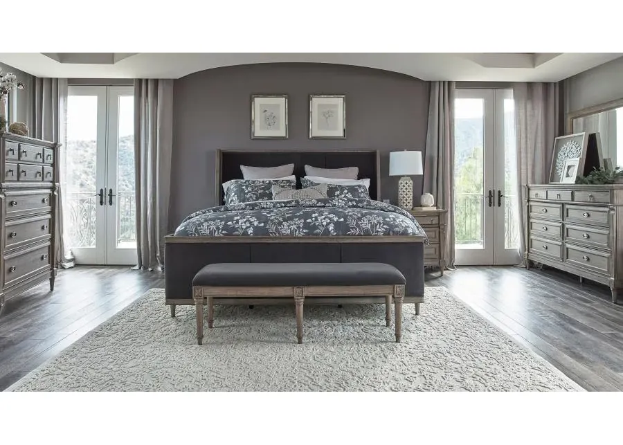 Alderwood 4-piece Queen Bedroom Set French Grey