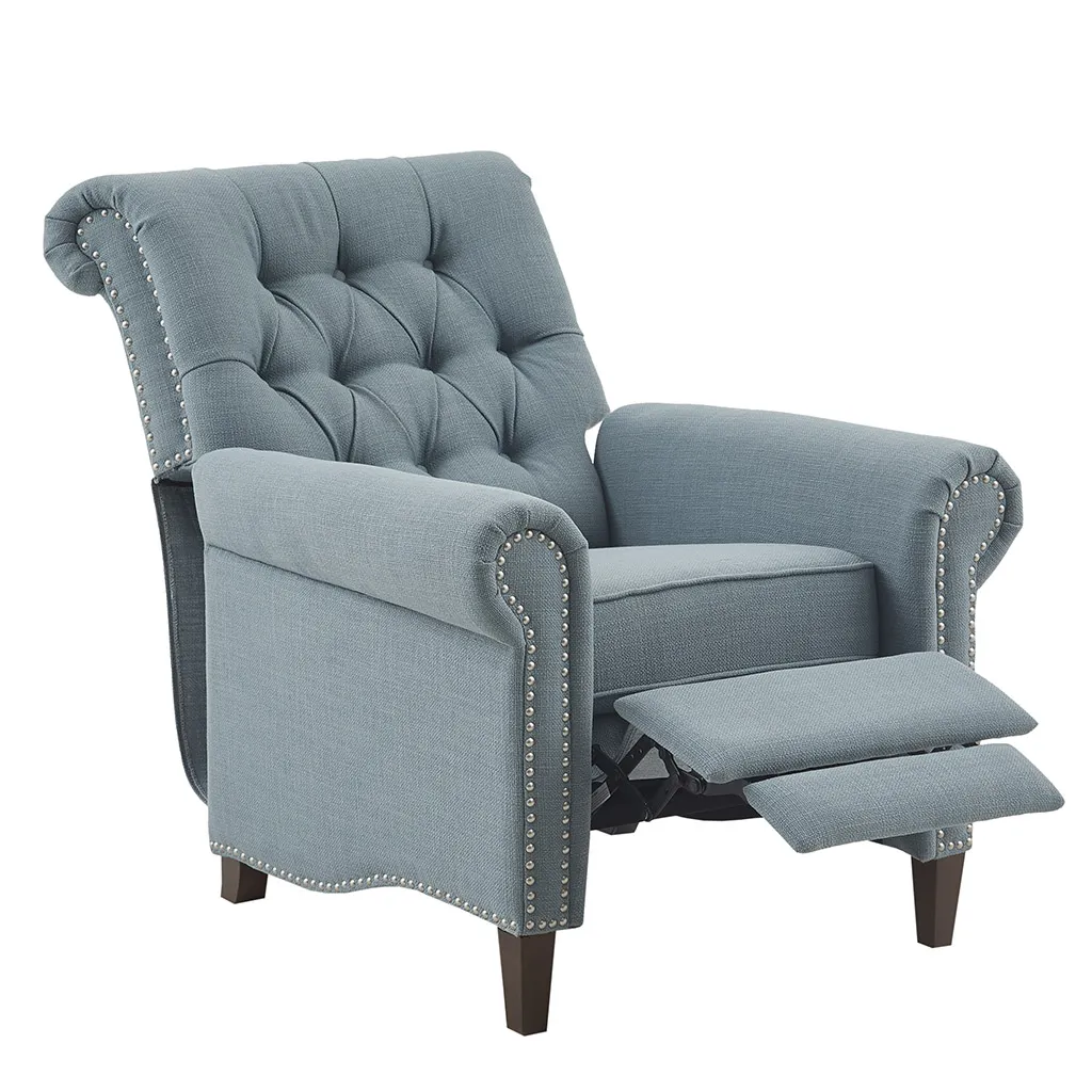 Madison Park Aidan Blue Recliner