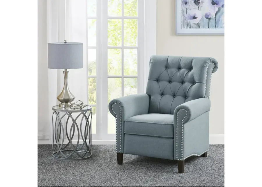 Madison Park Aidan Blue Recliner