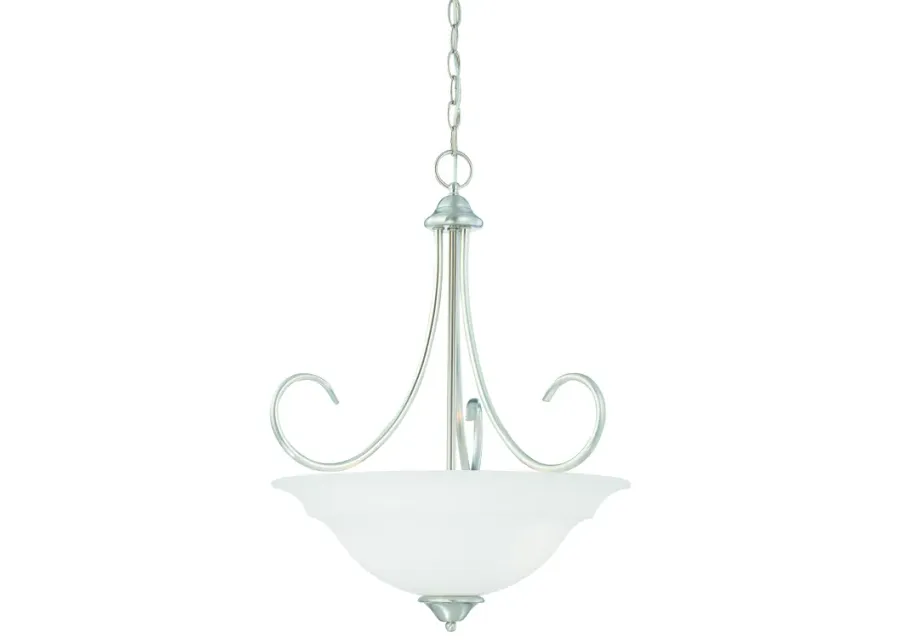 Bella 20" Wide 3-Light Pendant - Brushed Nickel