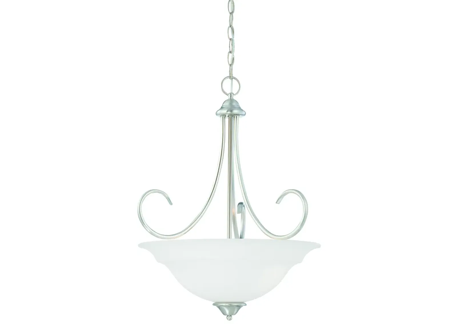 Bella 20" Wide 3-Light Pendant - Brushed Nickel