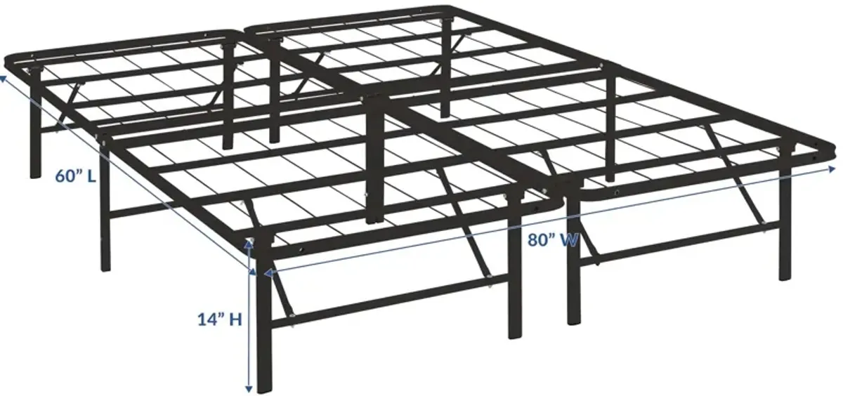 Horizon Queen Stainless Steel Bed Frame