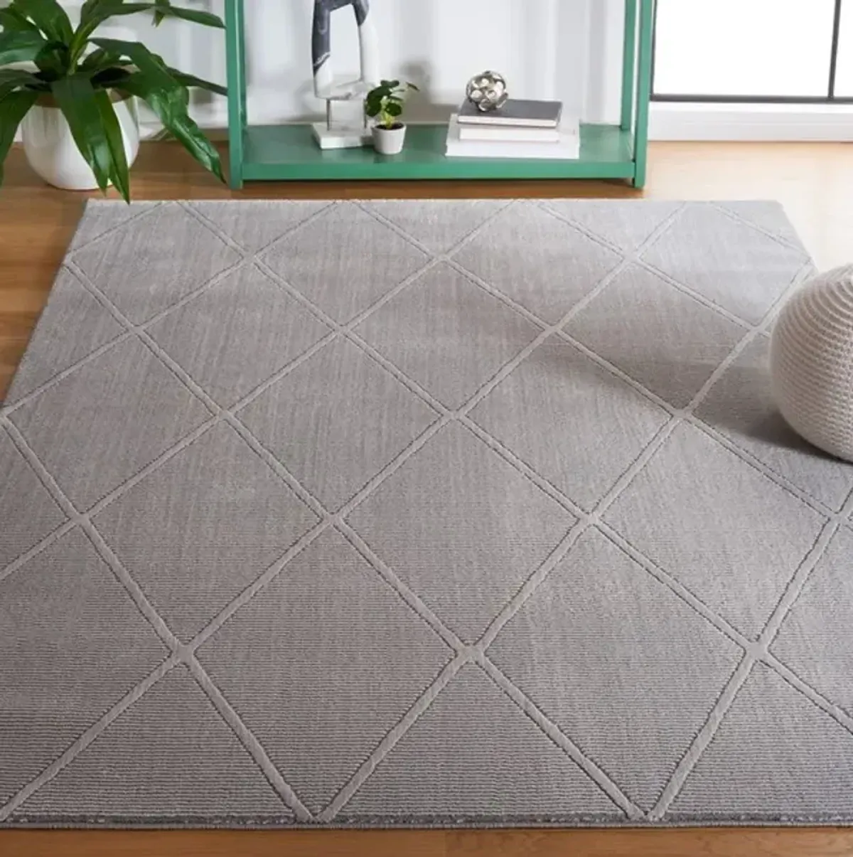 REVIVE 104 Grey 9' X 12' Large Rectangle Rug