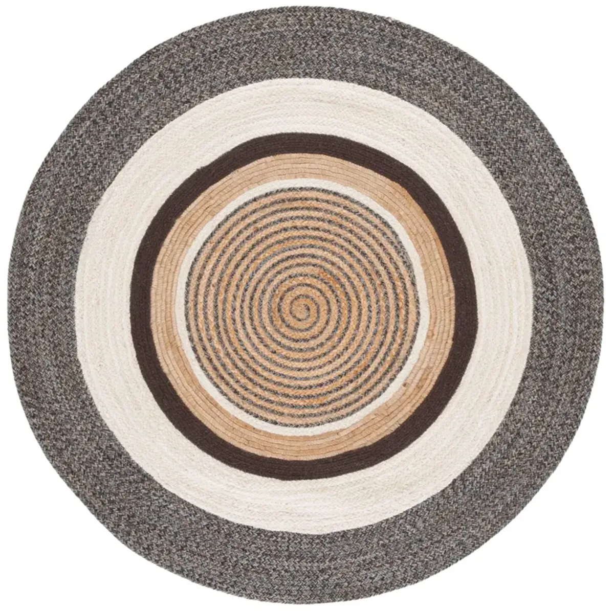 NATURAL FIBER Hand Woven 3' x 3' Round area rug