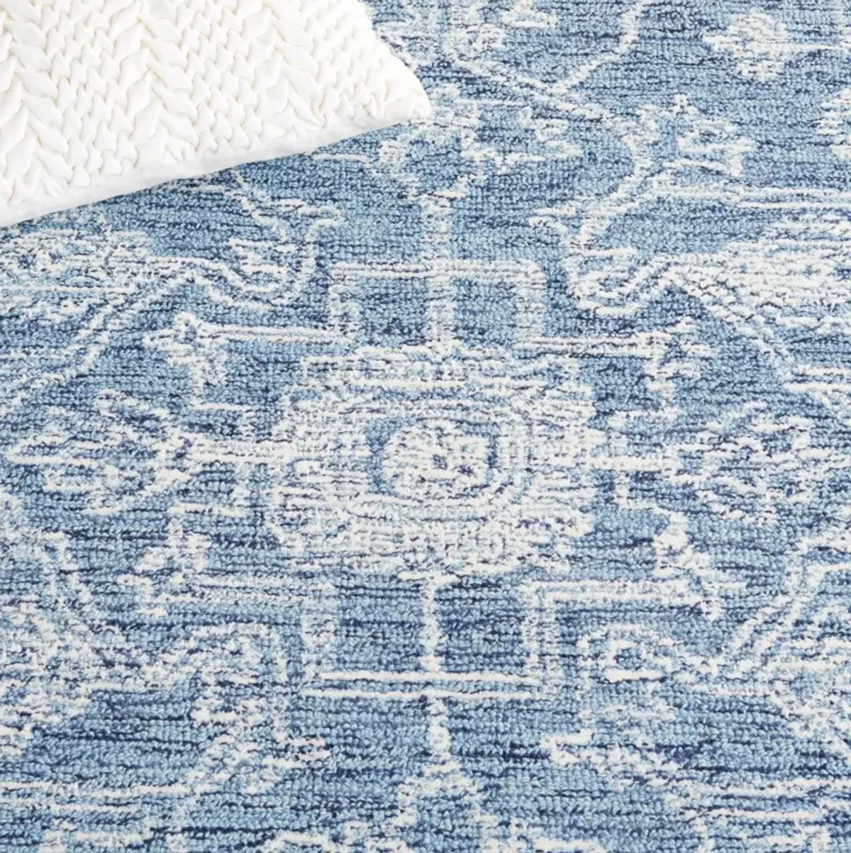 MICRO-LOOP 428 BLUE  6' x 9' Medium Rectangle Rug