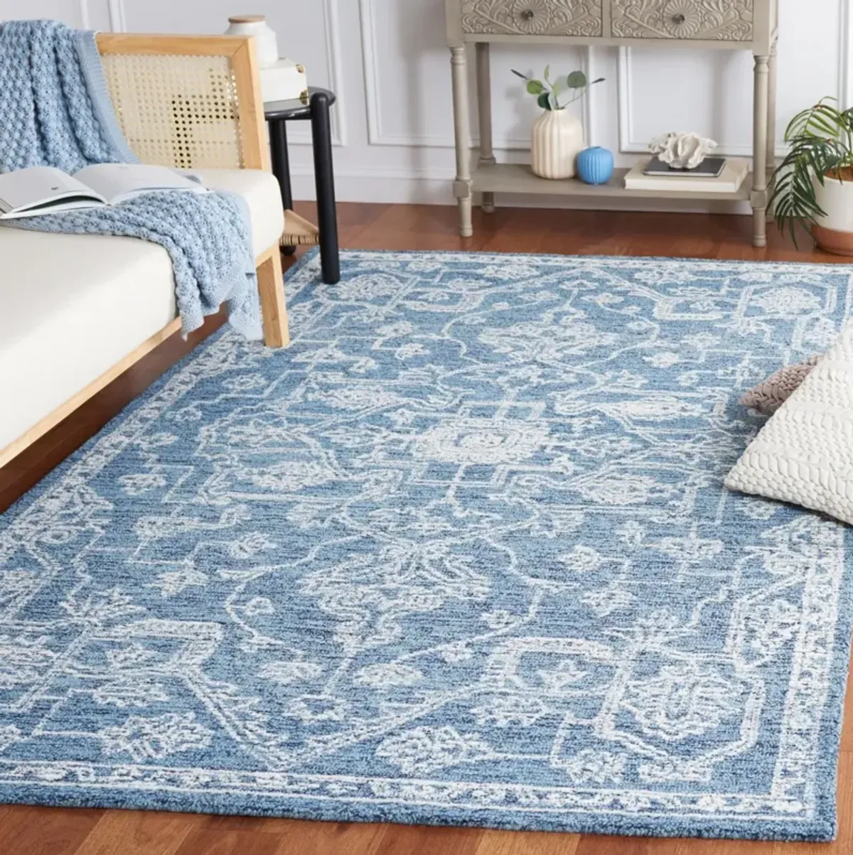 MICRO-LOOP 428 BLUE  6' x 9' Medium Rectangle Rug