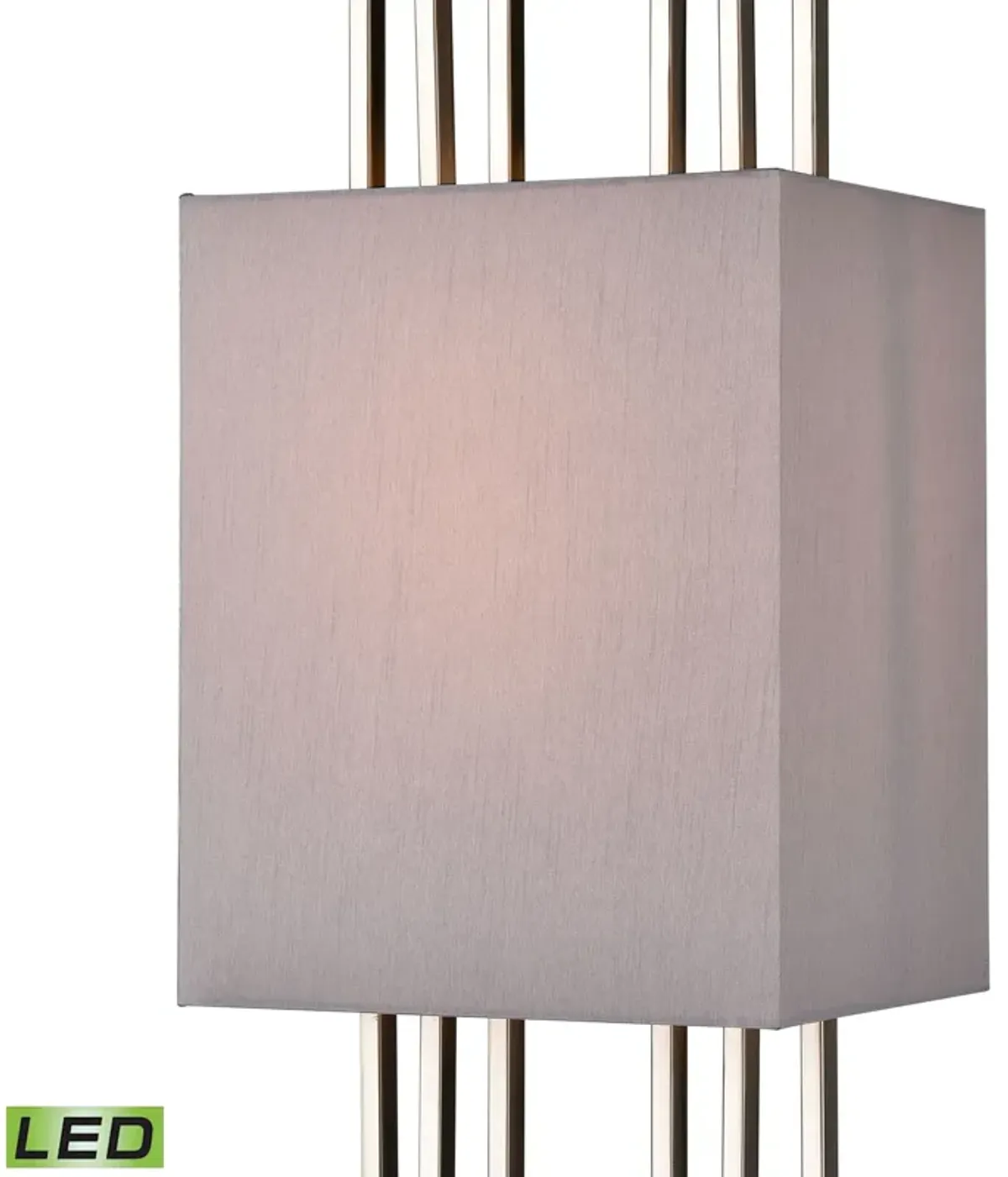 Marstrand 30'' High 1-Light Table Lamp - Satin Nickel - Includes LED Bulb