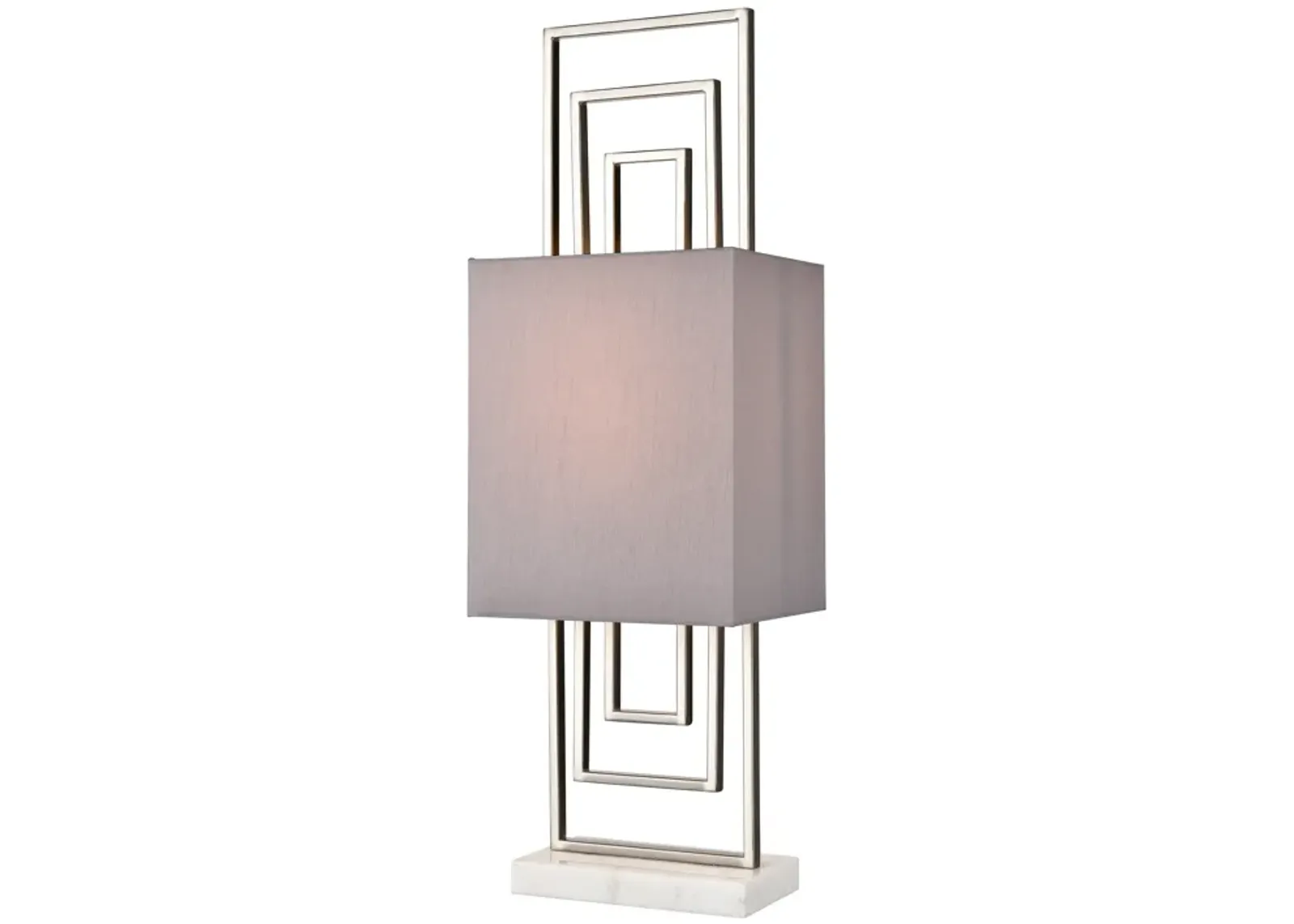 Marstrand 30'' High 1-Light Table Lamp - Satin Nickel - Includes LED Bulb