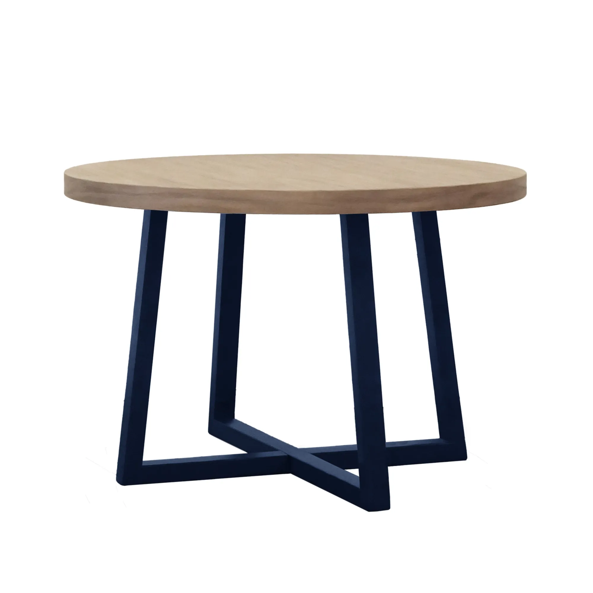 CH Wheat/Navy Reagan Round Dining Table