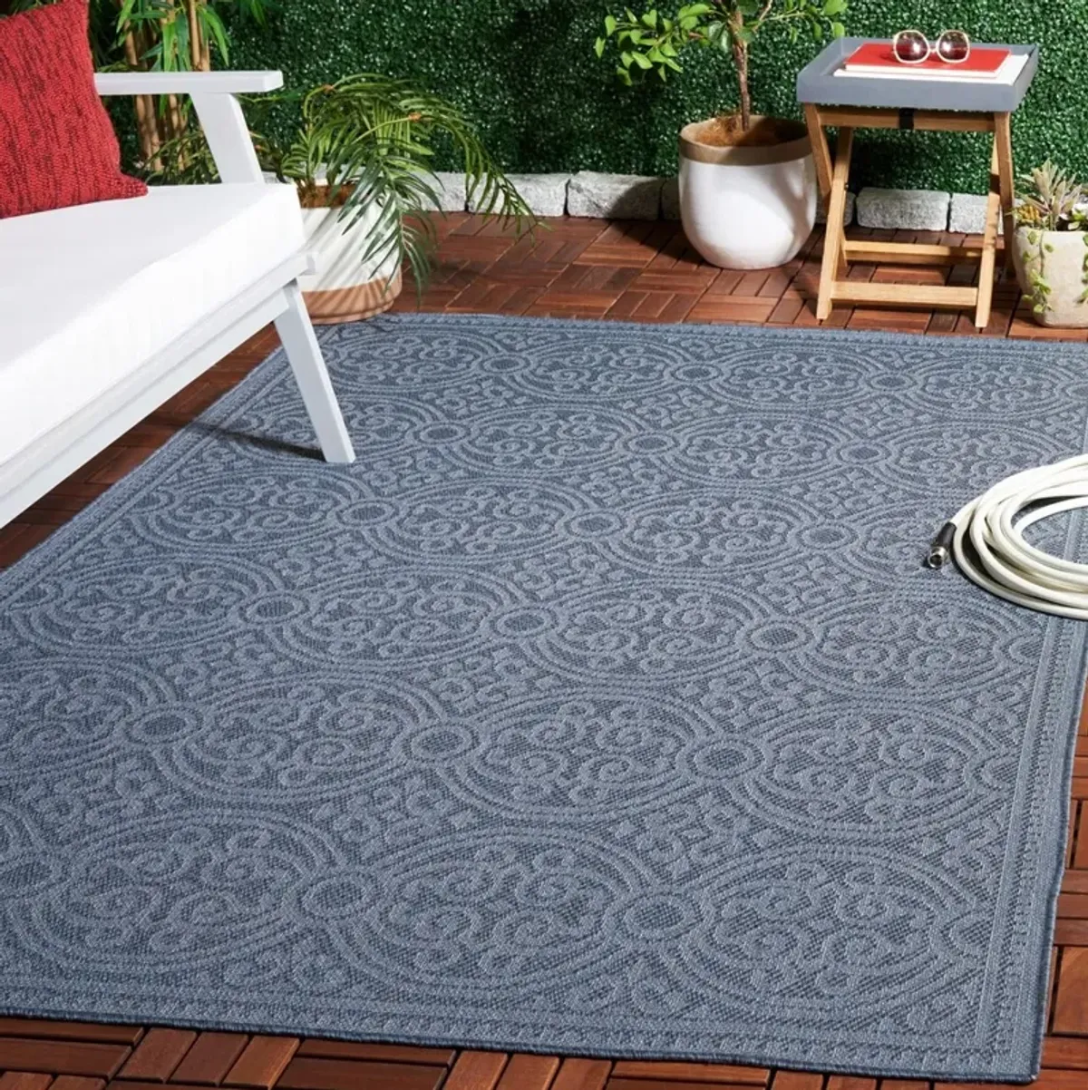 BERMUDA  809 Blue 9' X 12' Large Rectangle Rug