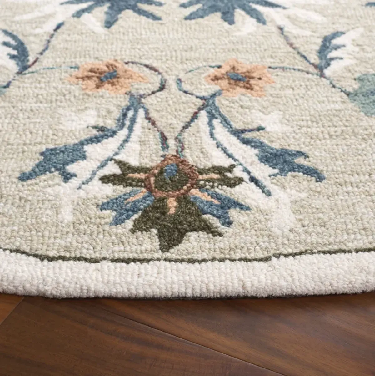 BLOSSOM Hand Tufted 6' x 6' Round area rug