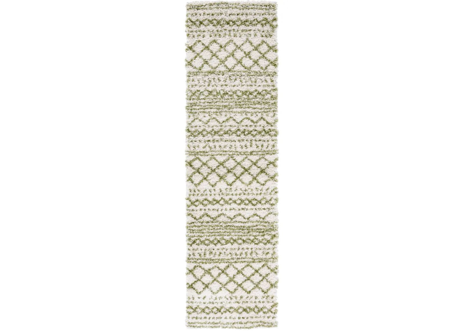 ARIZONA SHAG 741 IVORY  2'-3' x 6' Runner Rug