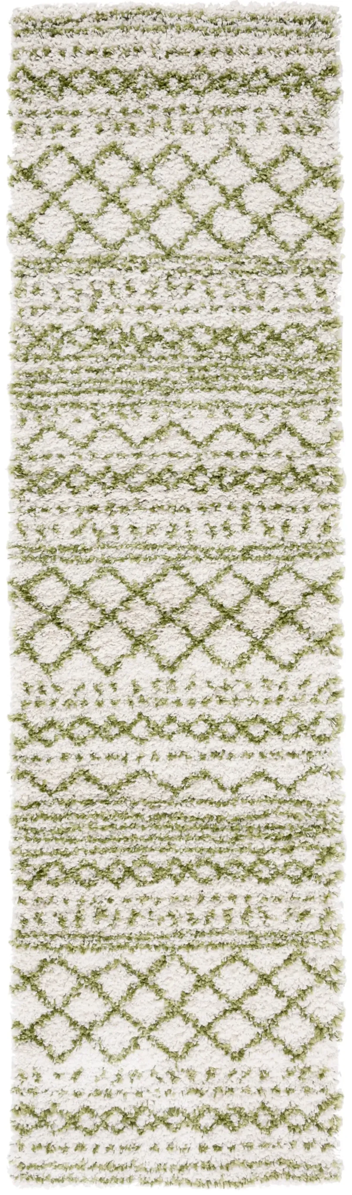 ARIZONA SHAG 741 IVORY  2'-3' x 6' Runner Rug