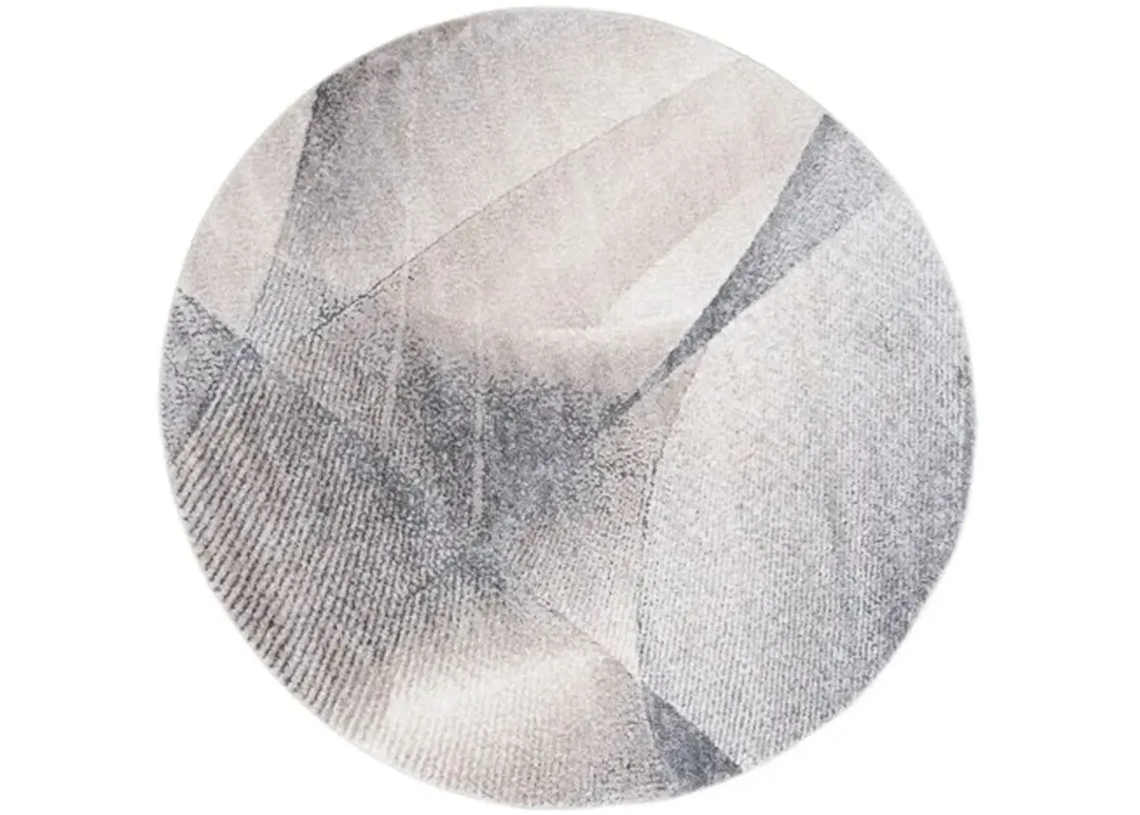 OPAL 412 Grey 6'-7' X 6'-7' Round Round Rug