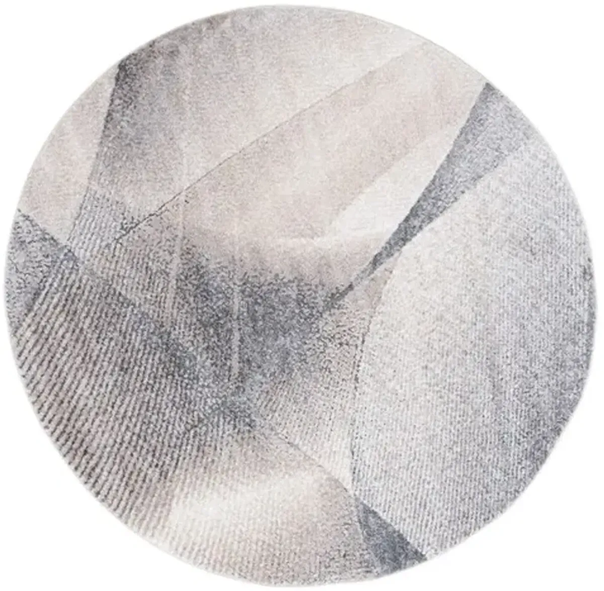 OPAL 412 Grey 6'-7' X 6'-7' Round Round Rug