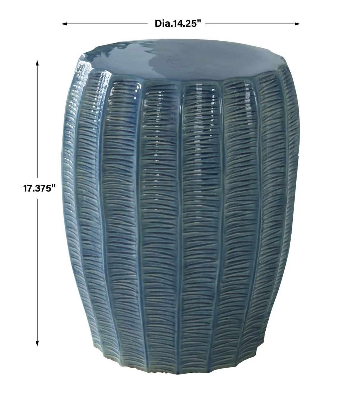 Harbor Aque Blue Garden Stool