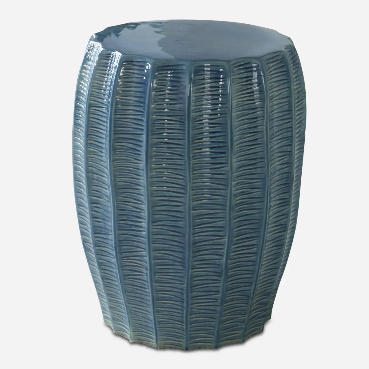 Harbor Aque Blue Garden Stool