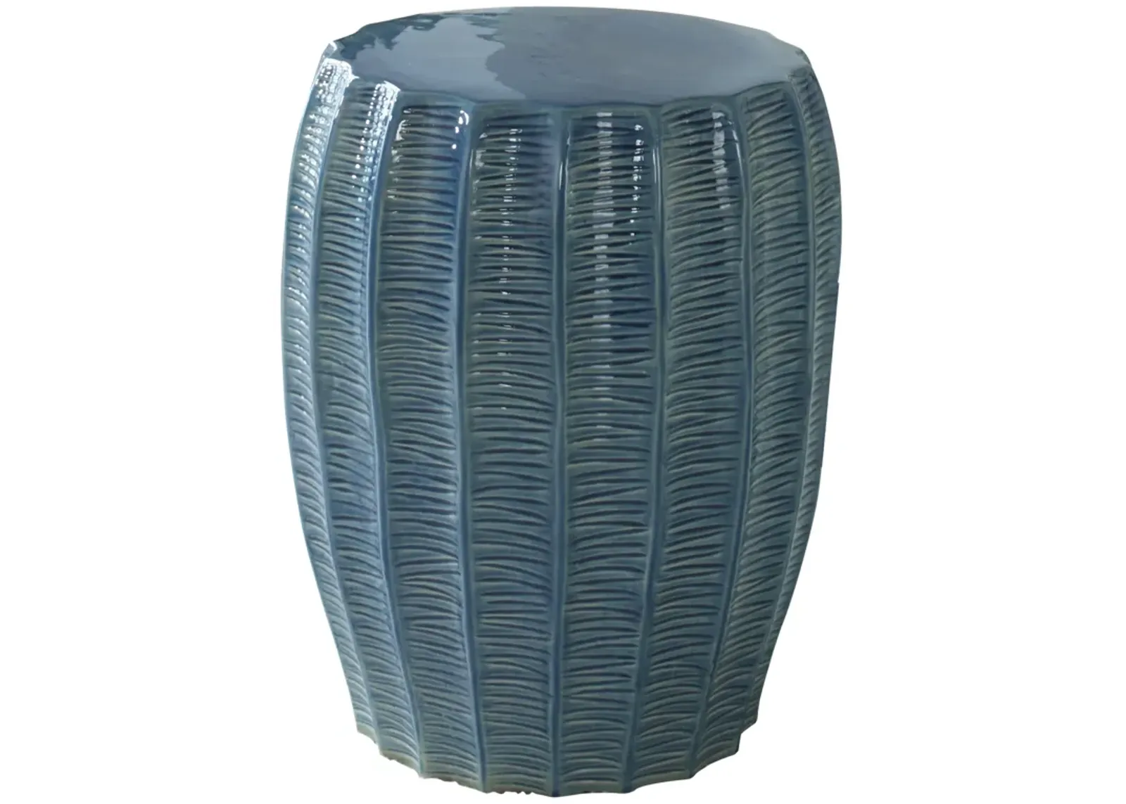 Harbor Aque Blue Garden Stool