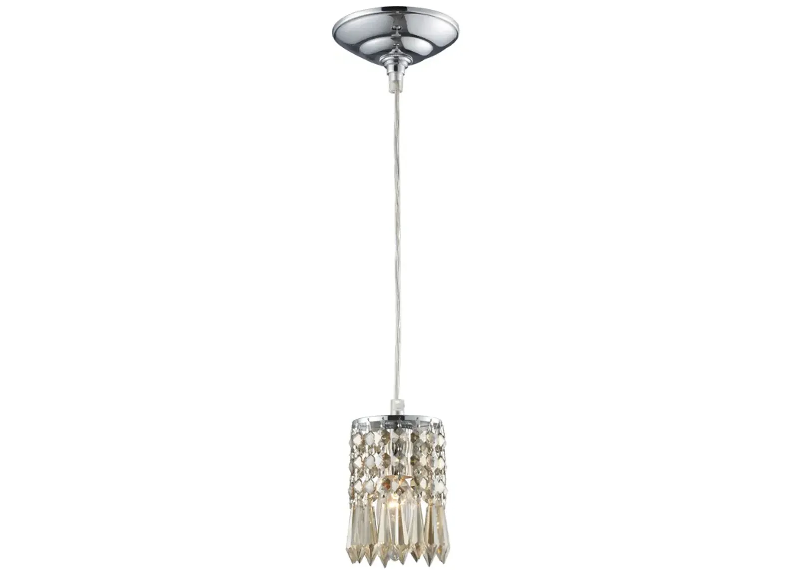 Optix 4" Wide 1-Light Mini Pendant - Polished Chrome