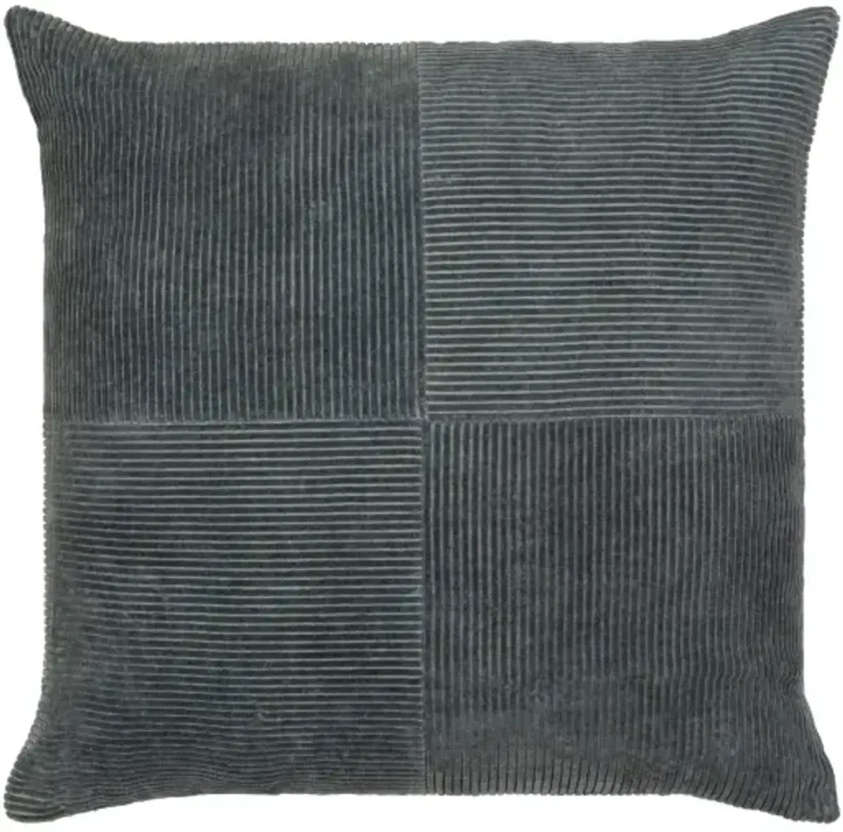 Corduroy Quarters 22"H x 22"W Pillow Kit