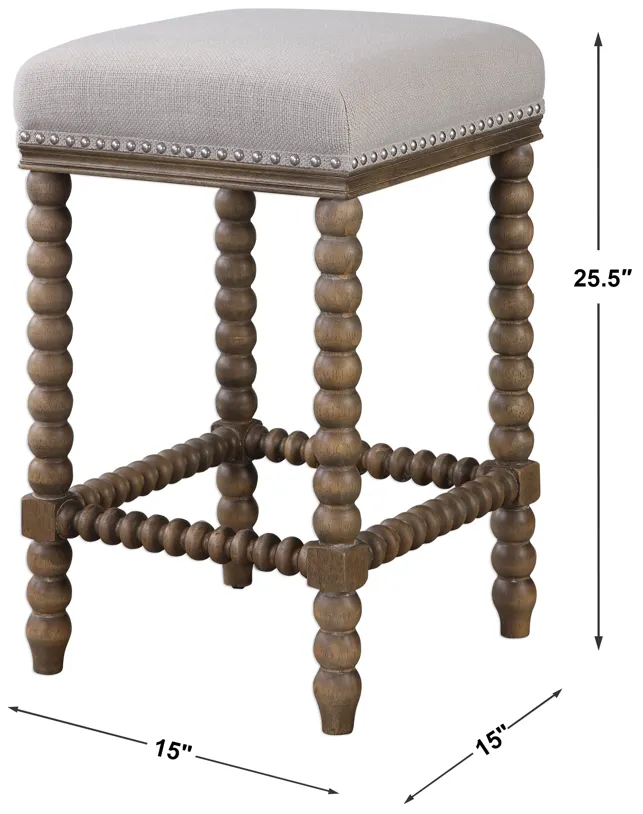 Pryce Wooden Counter Stool