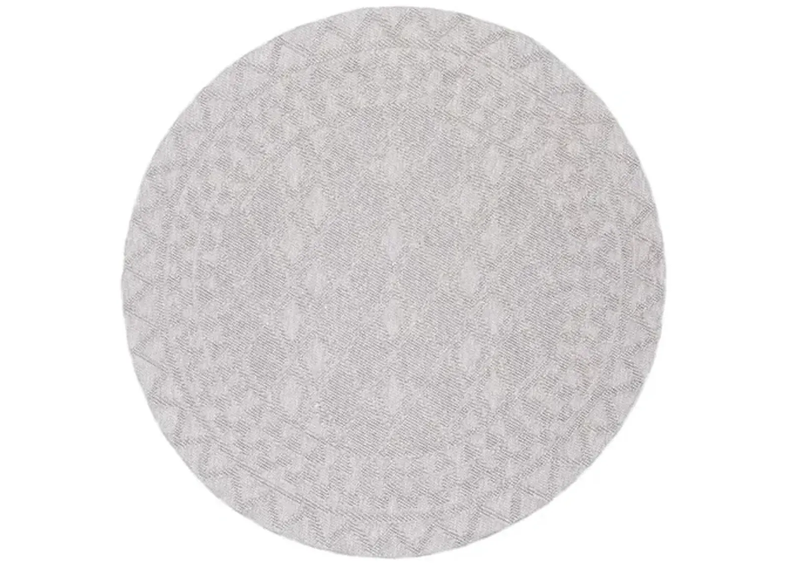 LOTUS 105 Grey 6'-7' X 6'-7' Round Round Rug