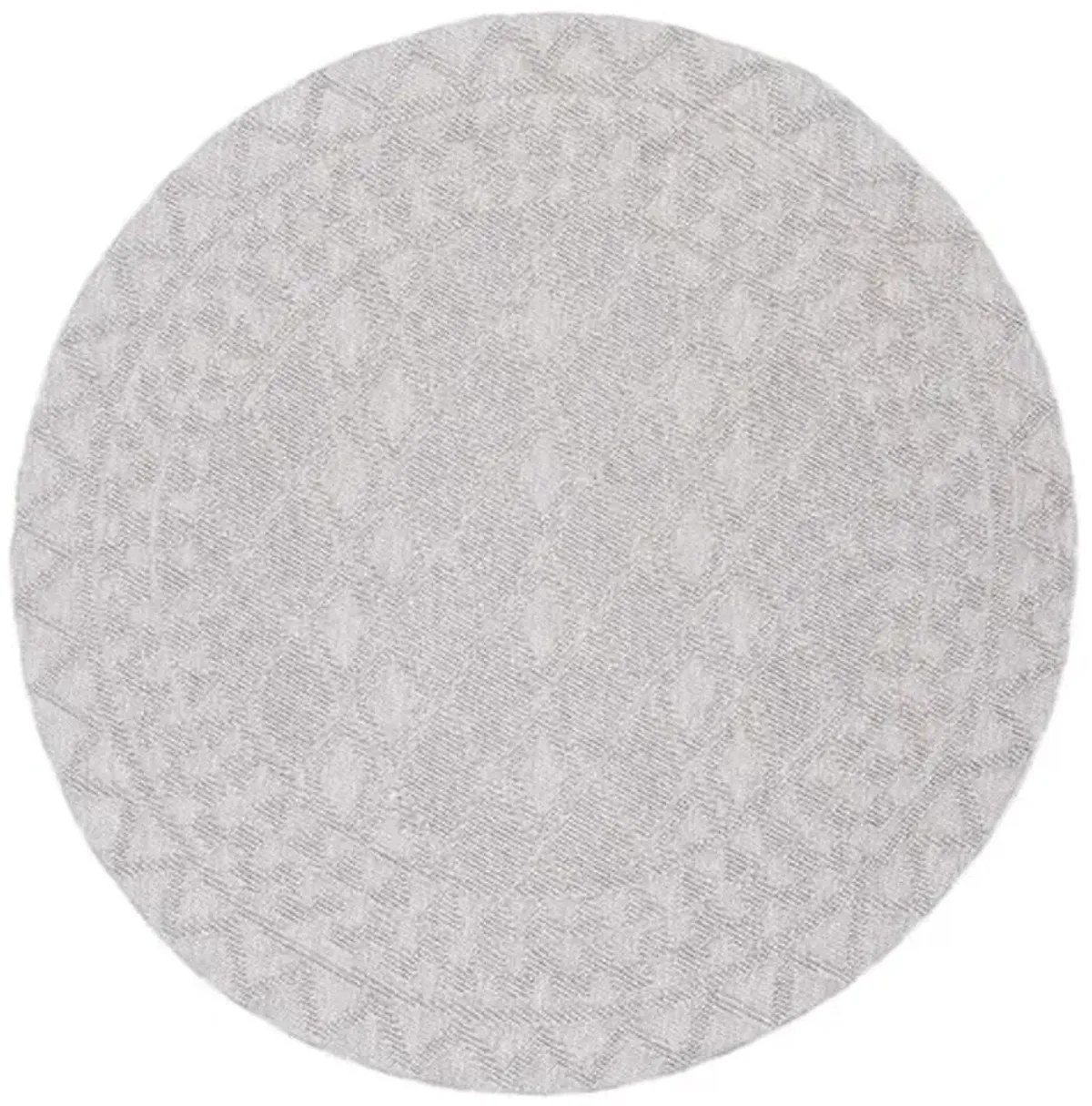 LOTUS 105 Grey 6'-7' X 6'-7' Round Round Rug