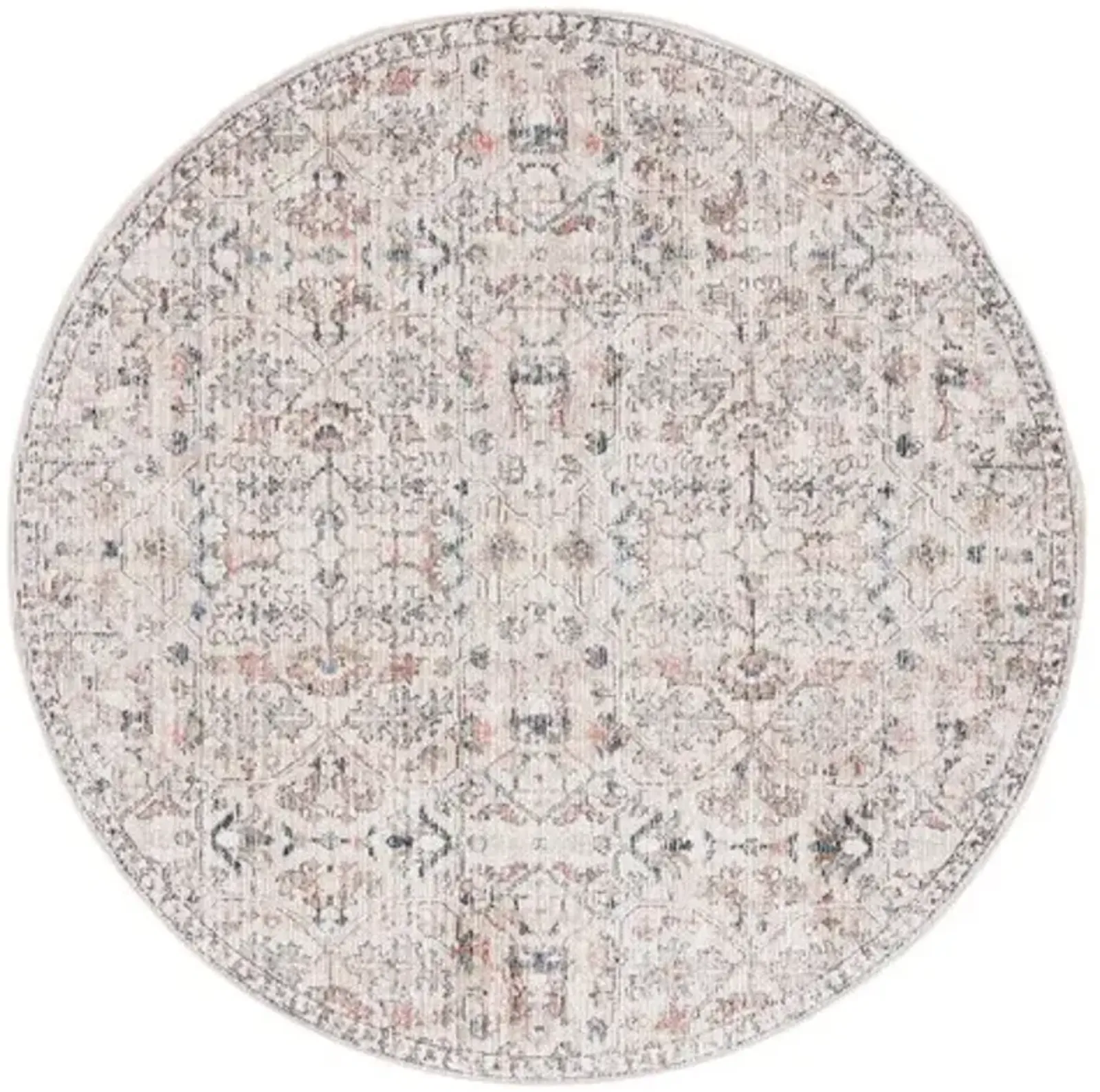 VIVALDI 568 Blue  6'-7' X 6'-7' Round Round Rug