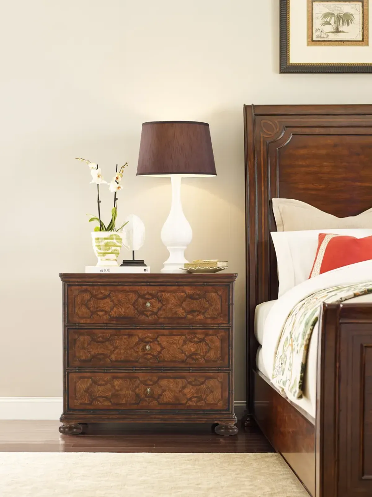 Charleston Three-Drawer Nightstand