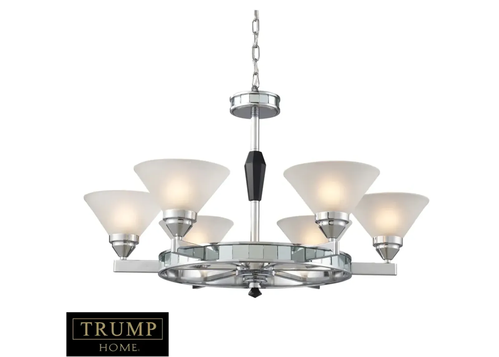 Mercer 30" Wide 6-Light Chandelier - Polished Chrome