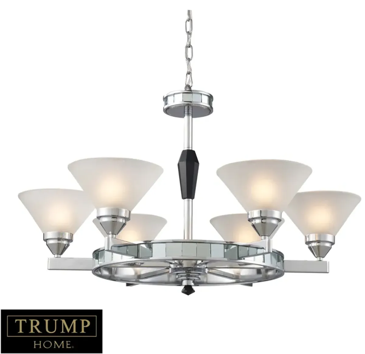 Mercer 30" Wide 6-Light Chandelier - Polished Chrome