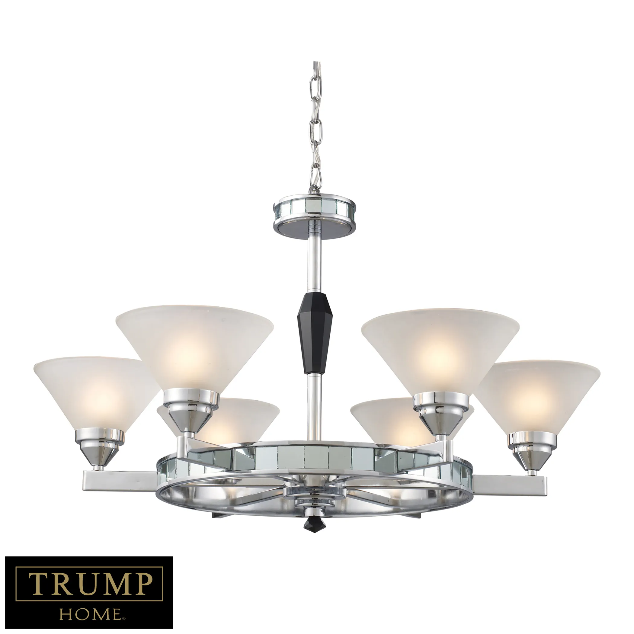 Mercer 30" Wide 6-Light Chandelier - Polished Chrome