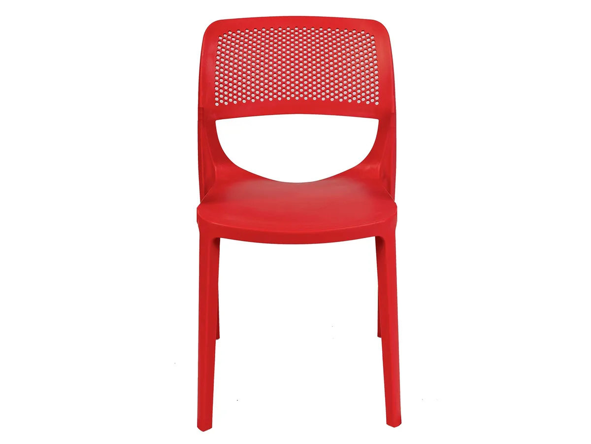 Mila Set of 4 Stackable Side Chair-Red