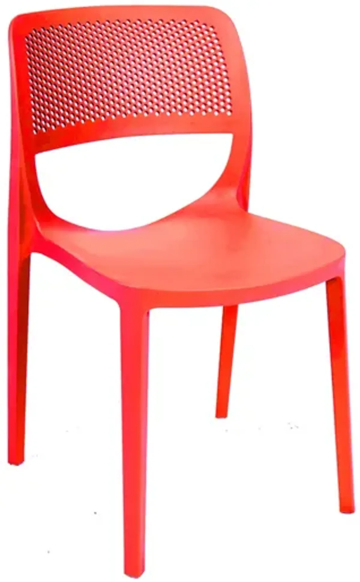 Mila Set of 4 Stackable Side Chair-Red