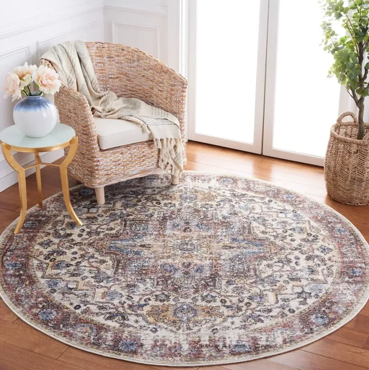 ASTORIA 402 Multi 6'-7' X 6'-7' Round Round Rug