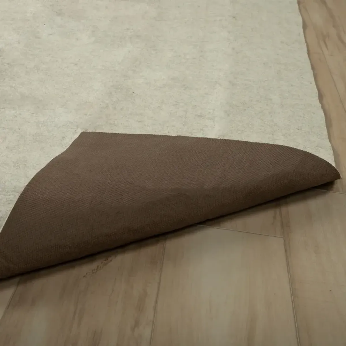 Ultra Rug Pad Beige Solid under padding Recycled Synthetic 8' x 10' Rectangle Rug Pad
