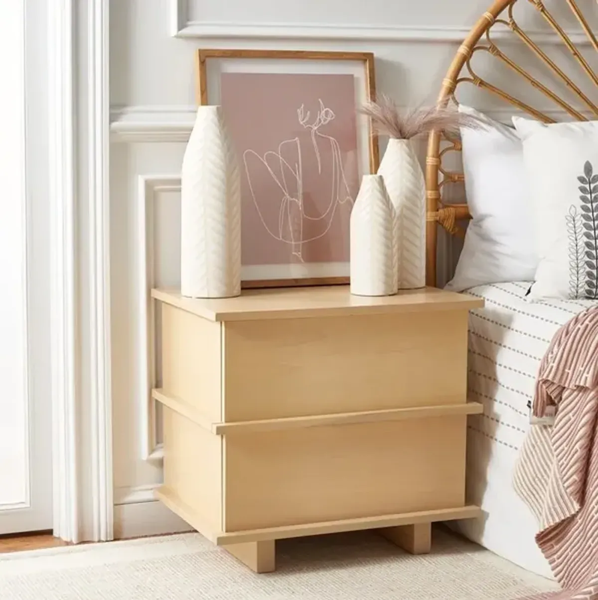 Rodney 2-Drawer Nightstand