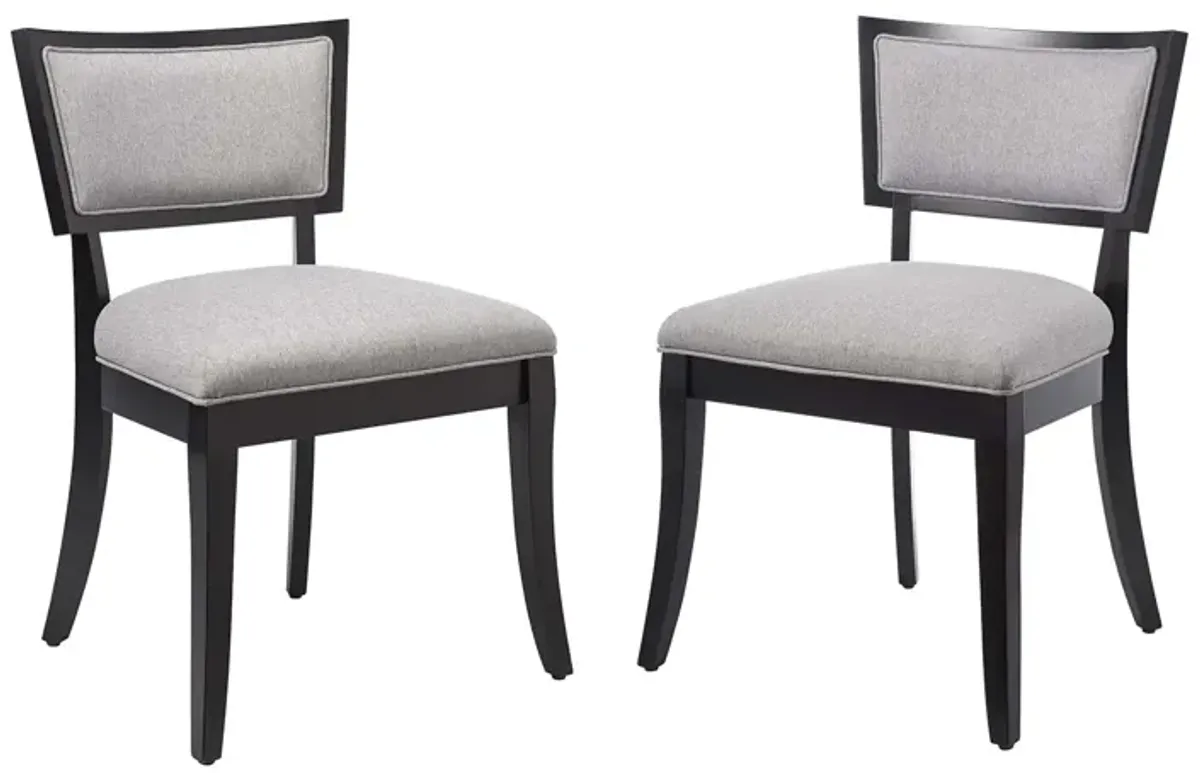 Pristine Upholstered Fabric Dining Chairs - Set of 2