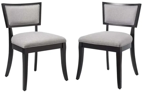 Pristine Upholstered Fabric Dining Chairs - Set of 2